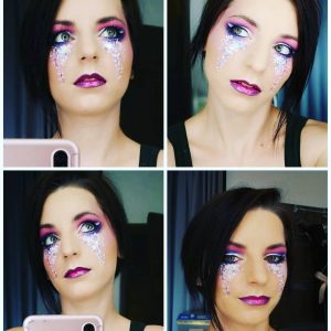 Fesztivál smink - csillám